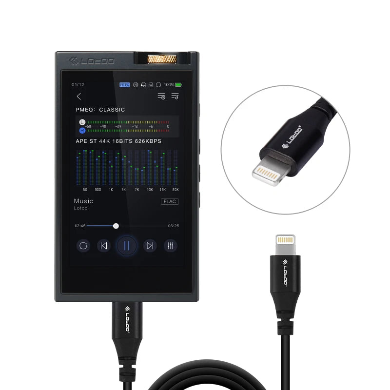 LOTOO PAW 6000  Player Portable MP3 Xiaomoju Player Bluetooth Music HiFi, Music Listening Decoder, Touch Screen, 16H Playback