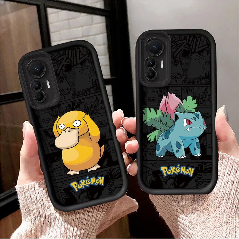 Cartoon P-Pokemon Phone Case for Xiaomi Poco F7 F6 F5 F4 F3 M5s C65 C75 C71 X7 X6 X5 X4 GT X3 NFC M7 M6 Pro 4G 5G Back Cover