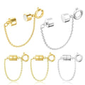 5Pcs Magnetic Bracelet Clasps and Closures with Safety Chain Never Fall Bracelet Extender Converter Magnetic Clasps for Women