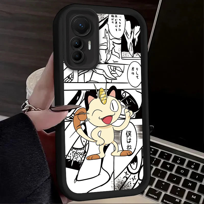Cartoon P-Pokemon Phone Case for Xiaomi Poco F7 F6 F5 F4 F3 M5s C65 C75 C71 X7 X6 X5 X4 GT X3 NFC M7 M6 Pro 4G 5G Back Cover