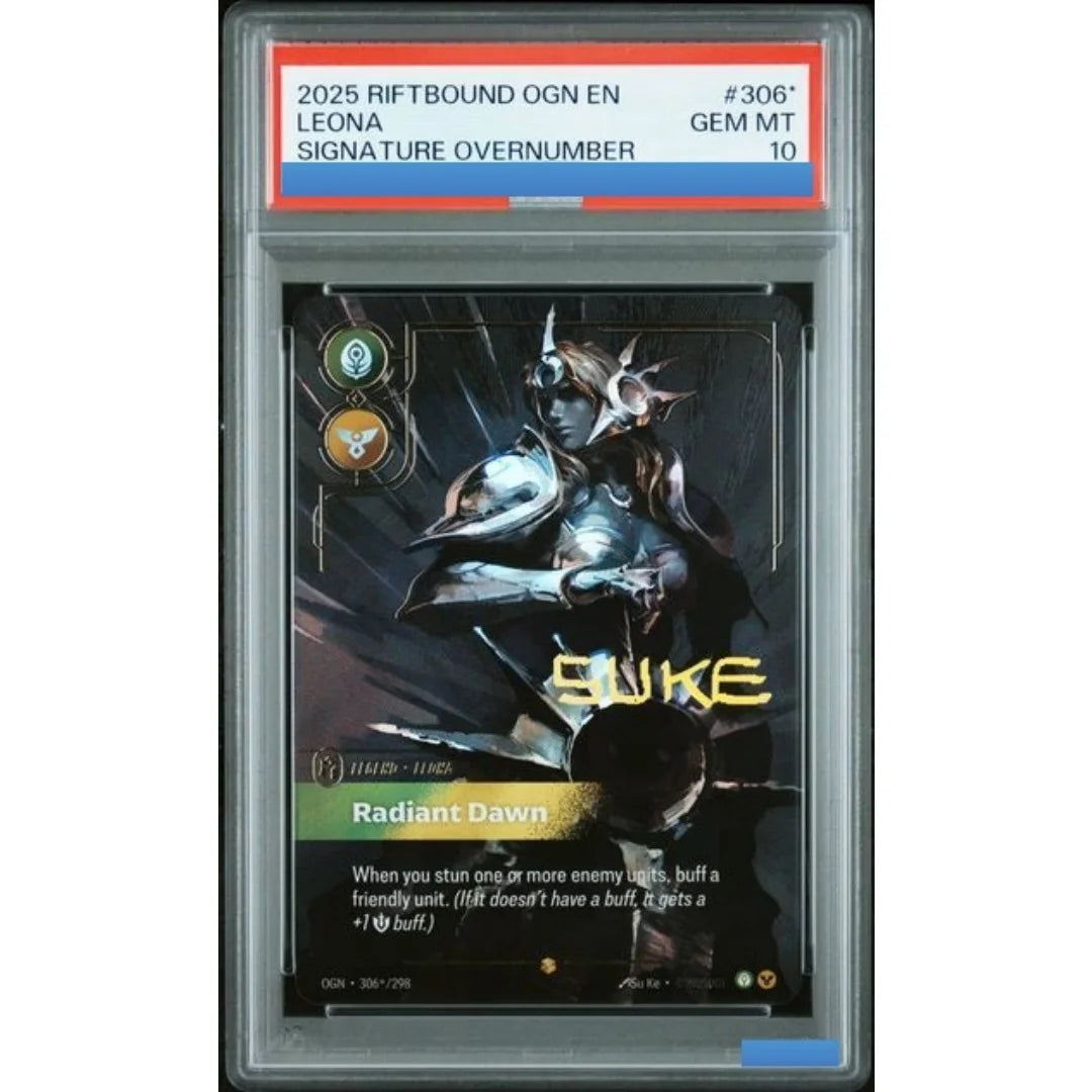 DIY RIFTBOUND LEAGUE OF LEGENDS OGN ORIGINS KAI'SA AHRI SETT SIGNATURE OVERNUMBER Authentication Grading 10 Collection Game Card