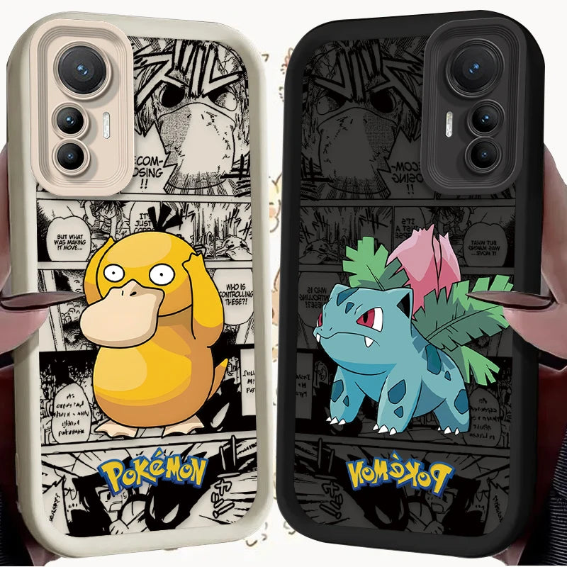 Cartoon P-Pokemon Phone Case for Xiaomi Poco F7 F6 F5 F4 F3 M5s C65 C75 C71 X7 X6 X5 X4 GT X3 NFC M7 M6 Pro 4G 5G Back Cover
