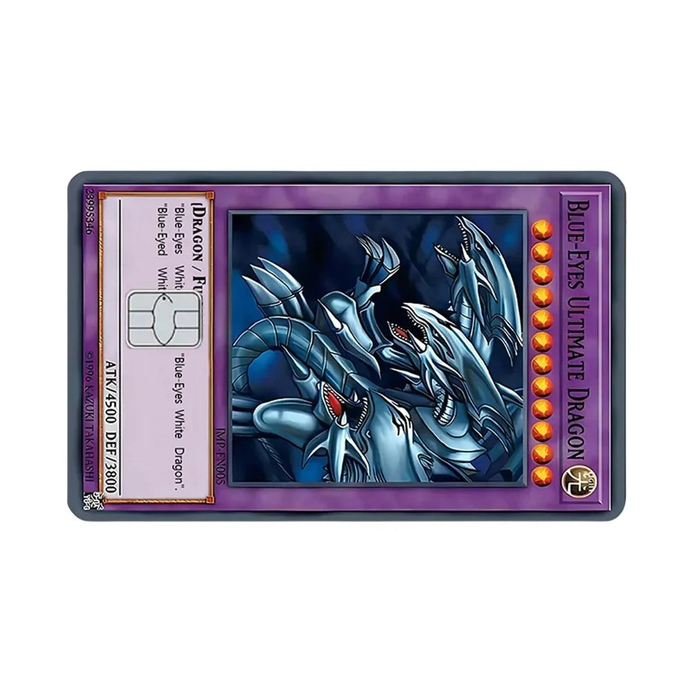 Yu-Gi-Oh! Anime Credit Card Skin Decal No Residue Anti-Scratch Sticker for Credit Debit ATM Card Accessories Toys Gifts