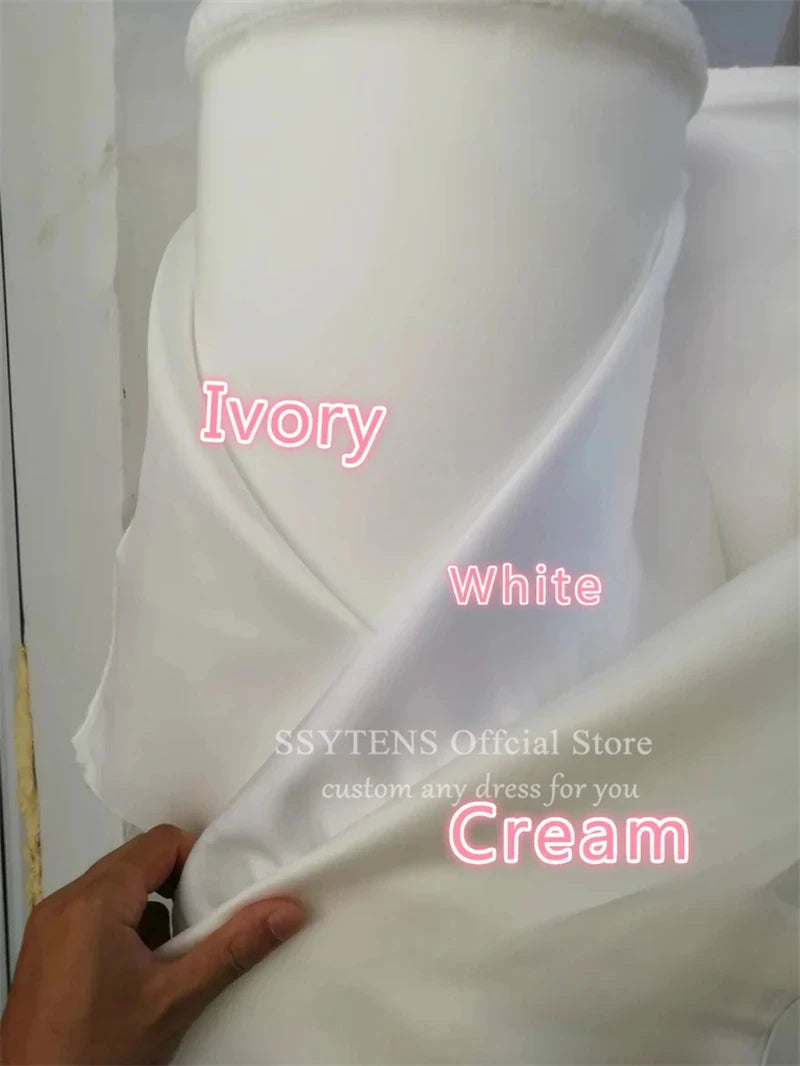 SSYTENS Modest Ivory Wedding Dresses Full Sleeve Appliques Mermaid Saudi Bridal Gown Elegant Lace White Bride Dresses Customized