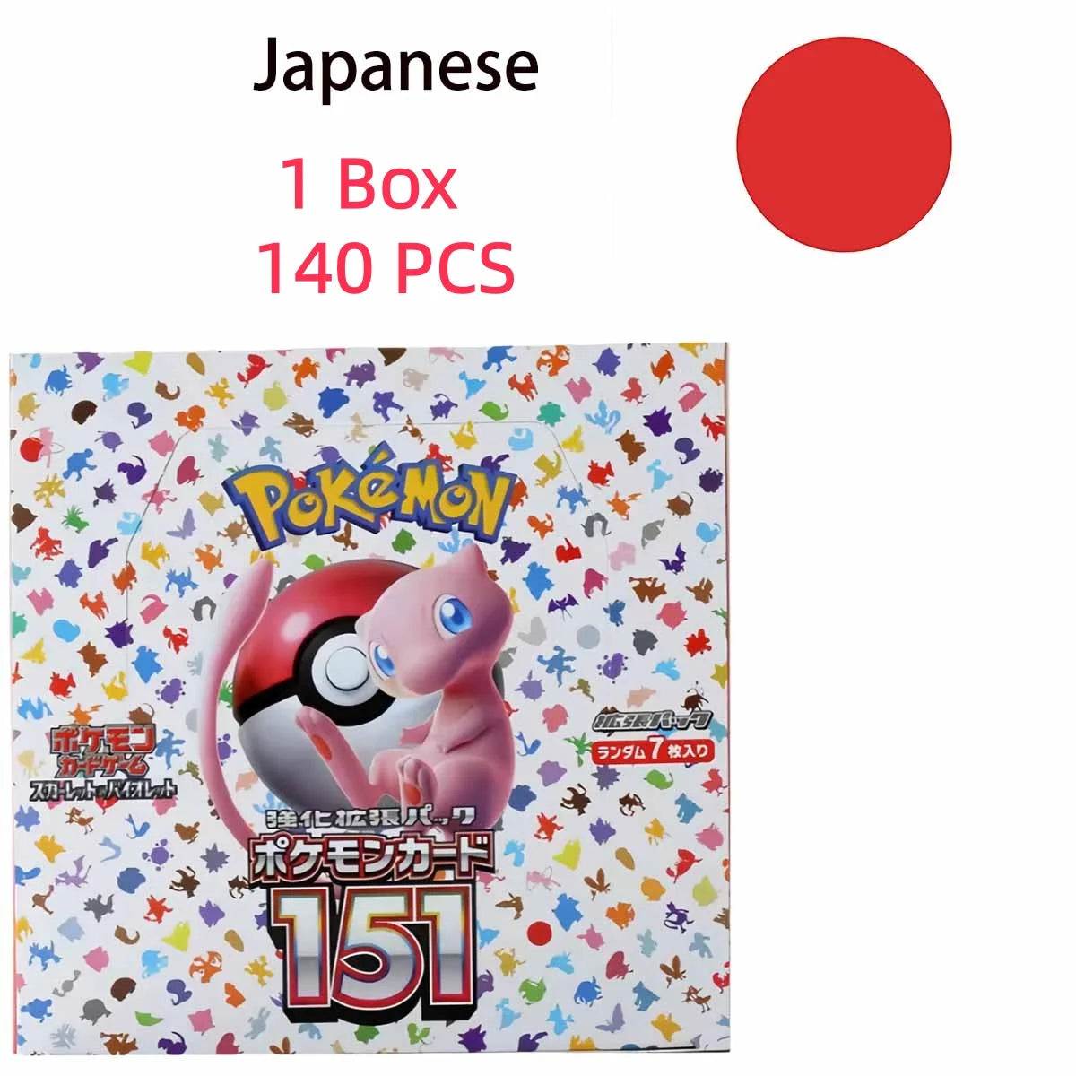 Pokemon Cards TCG 140/Box Scarlet Violet 151 Japan SV2a Sv11W Zekrom Version Classics Expansion Booster Box Trade Card Kid Gifts