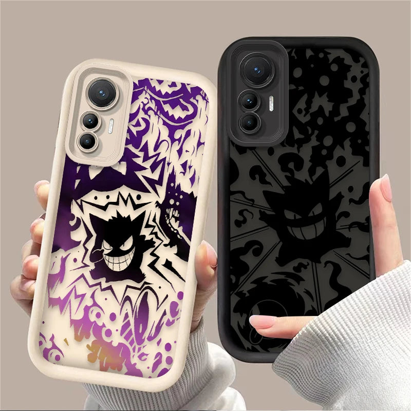Pokemon Gengar Shockproof Soft Case for Xiaomi Poco X7 X6 X5 X4 GT X3 NFC F7 F6 F5 F4 F3 M5s C65 C75 M6 Pro 4G 5G Printing Cover