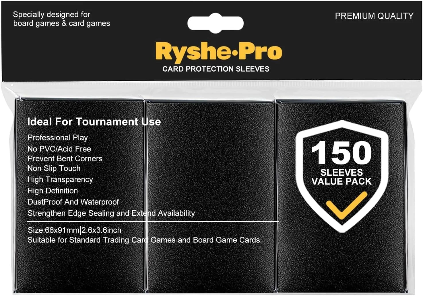 100PCS 66x91mm Matte Standard Size Card Sleeves TCG Trading Cards Protector For Tarot Shield Board Games Magical Cover PKM
