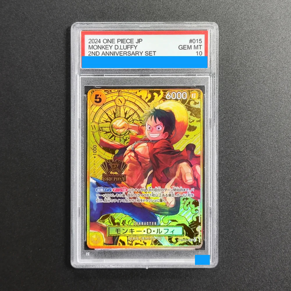 Proxy ONE PIECE JAPANESE 2ND ANNIVERSARY SET #015 MONKEY D. LUFFY ST13-015 Authentication Grading 10 Collection Game Card