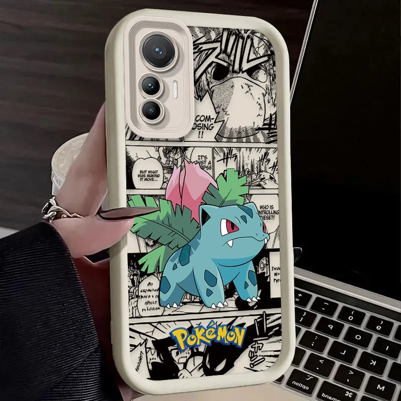 Cartoon P-Pokemon Phone Case for Xiaomi Poco F7 F6 F5 F4 F3 M5s C65 C75 C71 X7 X6 X5 X4 GT X3 NFC M7 M6 Pro 4G 5G Back Cover