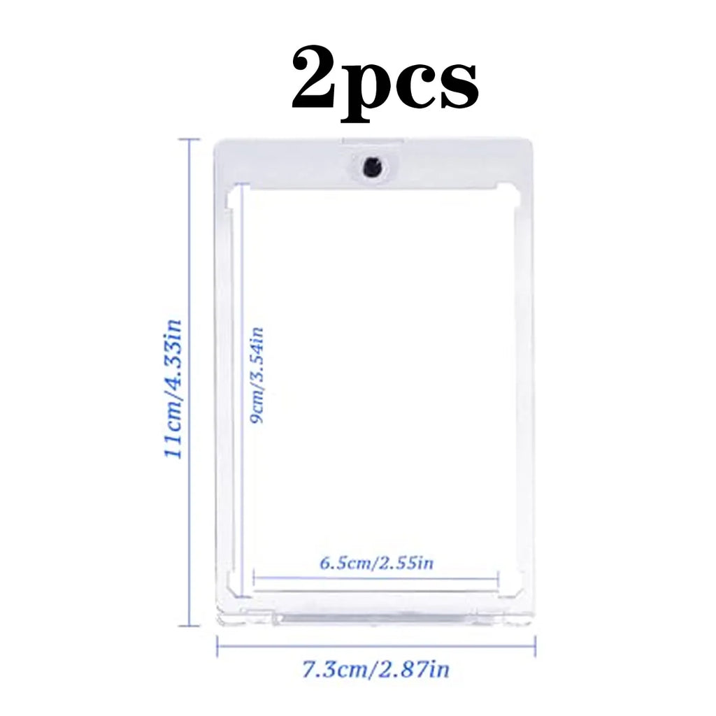 35PT Magnetic Card Holder Set Display Case Fit for YuGiOh Pokmon Game Sports Trading Cards Sleeves Hard Acrylic Protector Toy