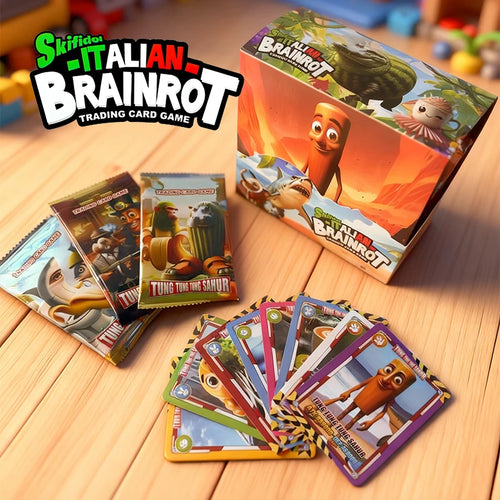 Italian Brainrot Collection Cards Trading Cards Game Card Battle Carte Toystung Sahur Tralalero Tralala For fans Children Gift