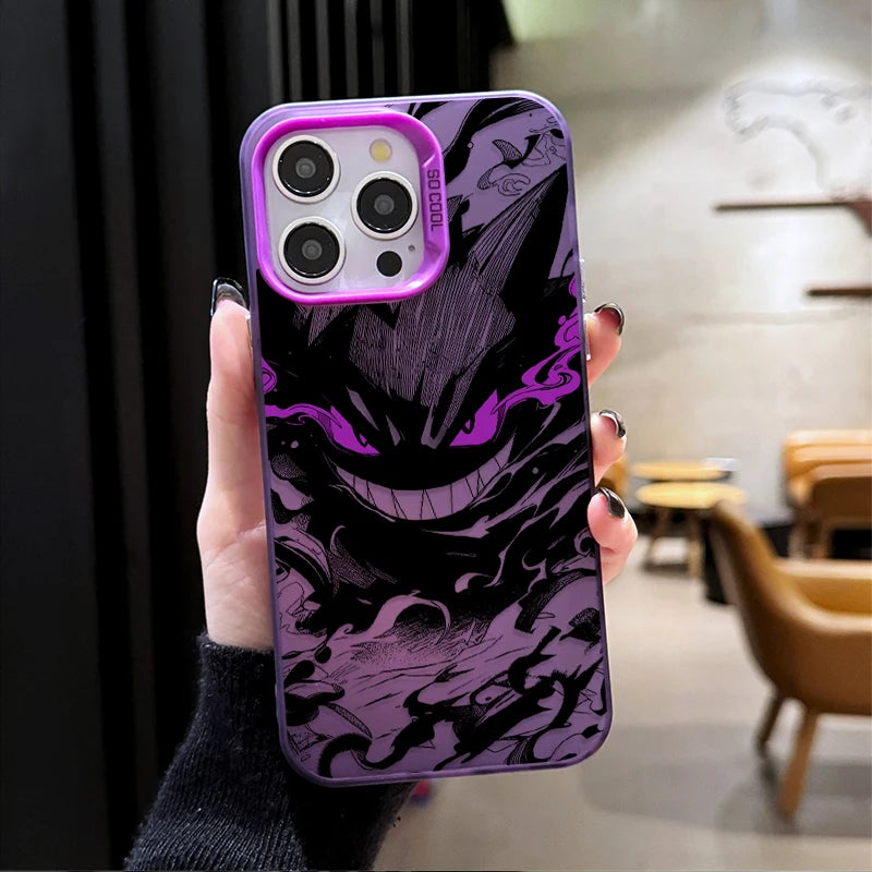 Prank Gengar P-Pokemon Plating Phone Case for Samsung Galaxy S25 Edge S24 S23 S22 S21 S20 Ultra Plus FE A56 A36 A26 Cover