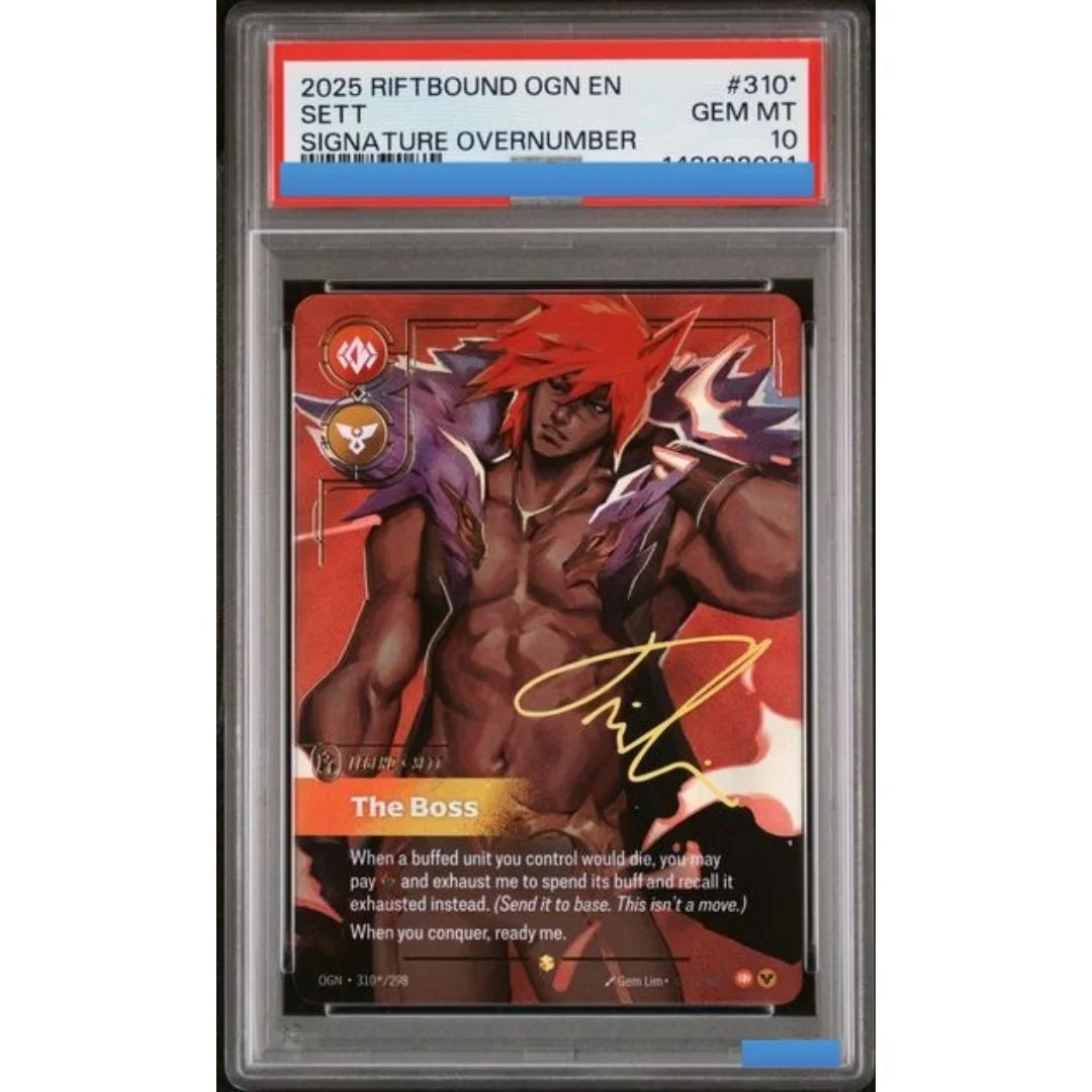 DIY RIFTBOUND LEAGUE OF LEGENDS OGN ORIGINS KAI'SA AHRI SETT SIGNATURE OVERNUMBER Authentication Grading 10 Collection Game Card