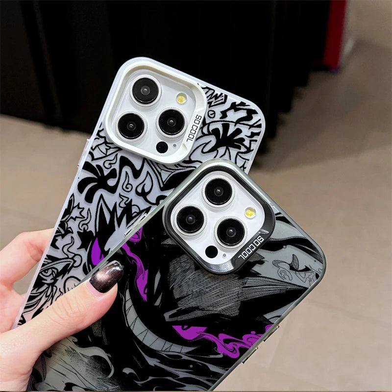 Prank Gengar P-Pokemon Plating Phone Case for Samsung Galaxy S25 Edge S24 S23 S22 S21 S20 Ultra Plus FE A56 A36 A26 Cover
