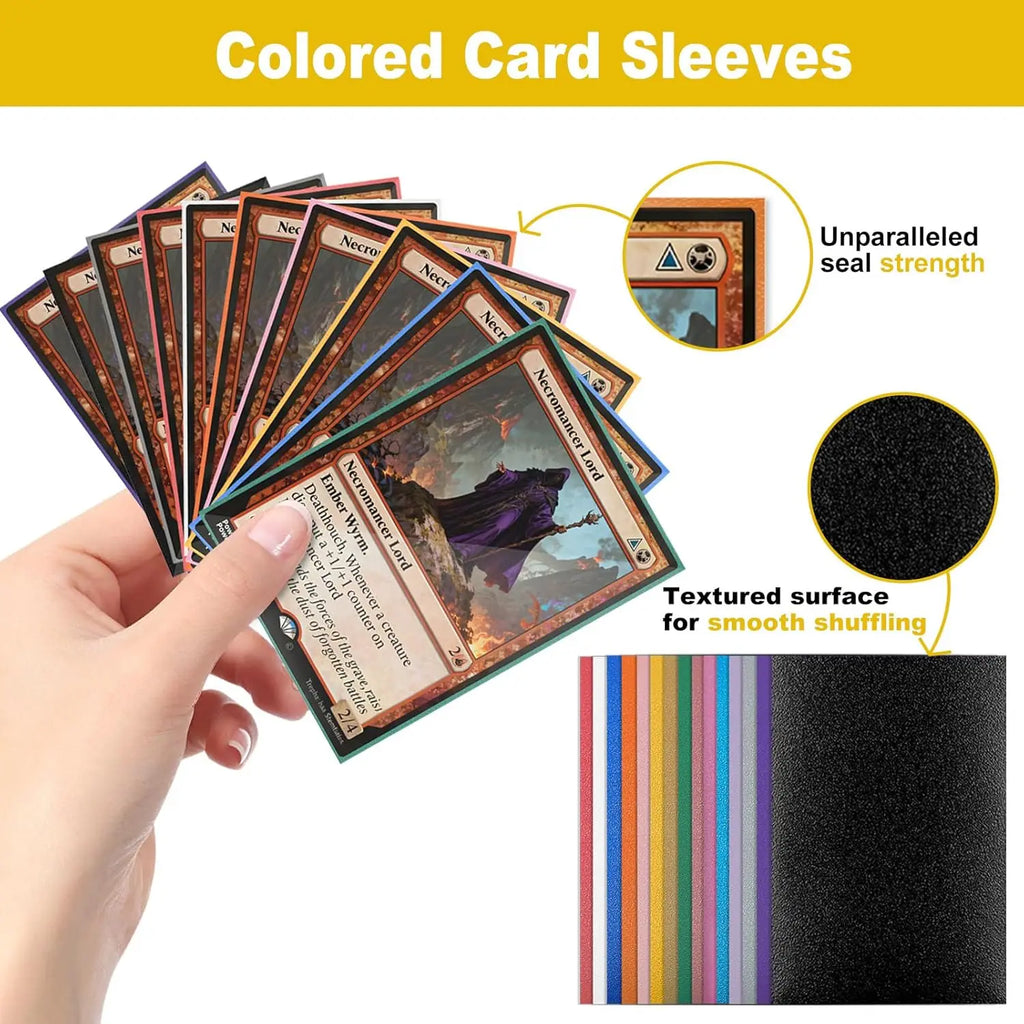 100PCS 66x91mm Matte Standard Size Card Sleeves TCG Trading Cards Protector For Tarot Shield Board Games Magical Cover PKM