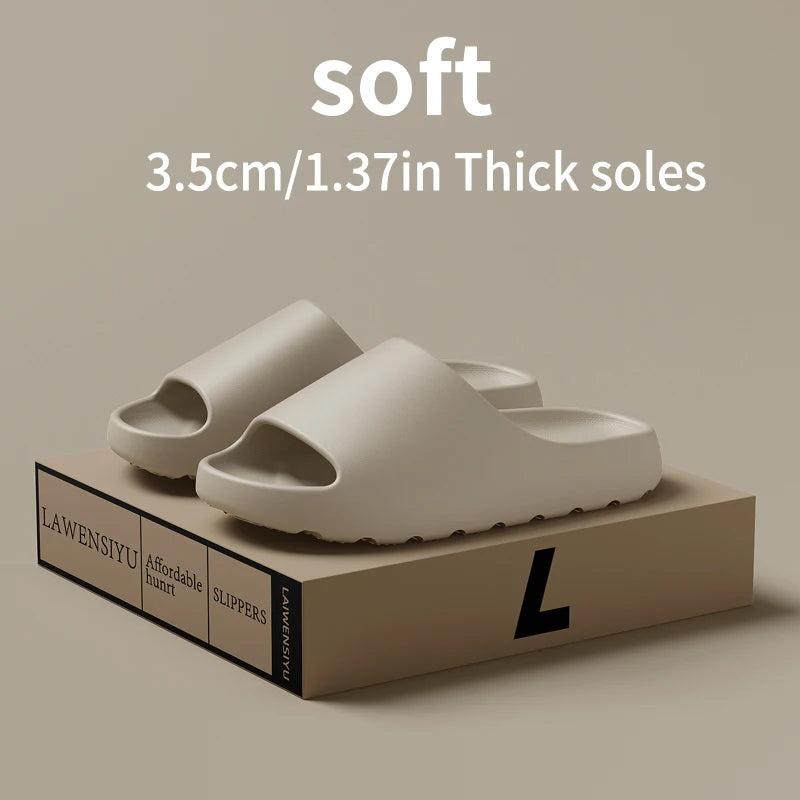 Coconut Slippers Cloud Thick-soled Sandals Summer Fashion Soft Bottom Beach Men Slippers Women's Sandals EVA Slides