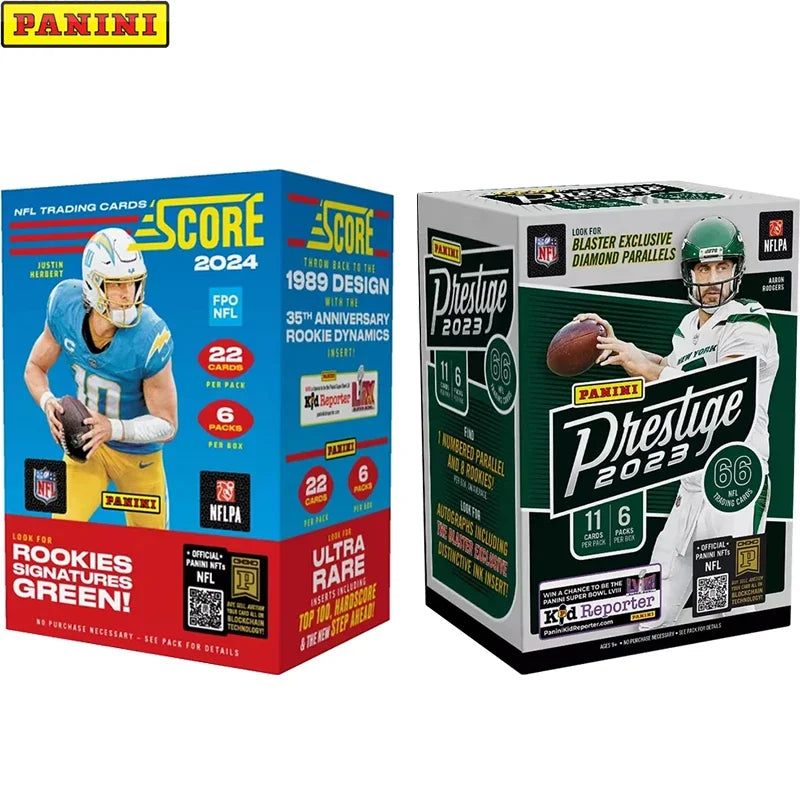 PANINI Limited Scale Score NFL Blaster Box “Seek” Edition Featuring Exclusive Signature Parallel Chase Cards Gift for Boys & Men