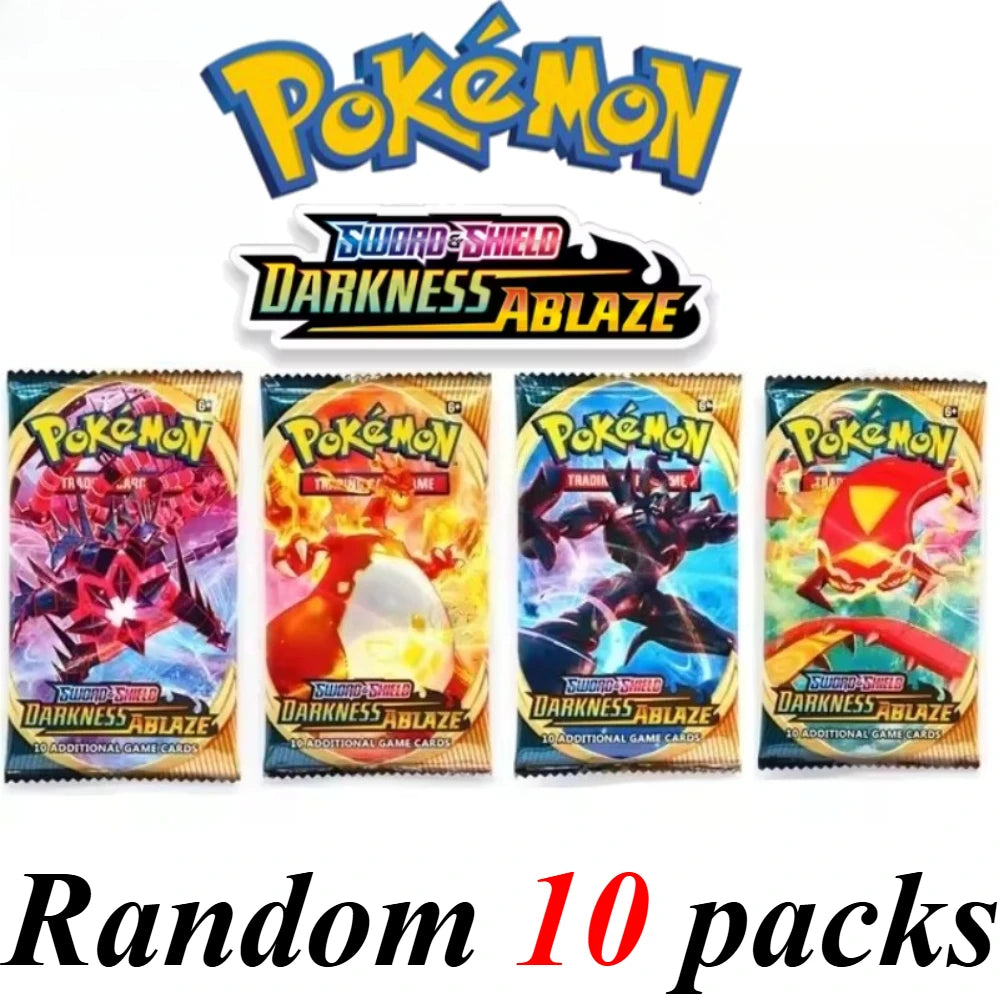 Pokémon  Cards 9+1 Per Pack TCG Mega Evolution Phantasmal Flames Booster Box Trading Card Game Collection Set English Pokemon