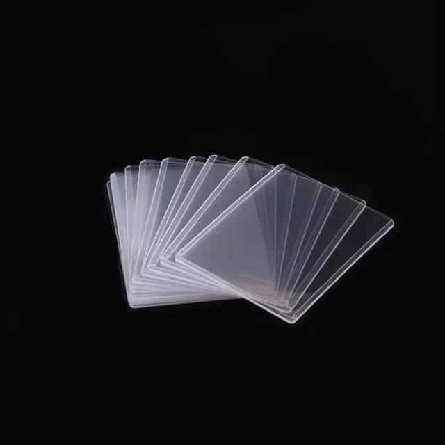 35PT Top Cover Loader Clear Protective Trading Card Holder Hard Plastic Card Sleeves Holder for Baseball Card Sports Cards