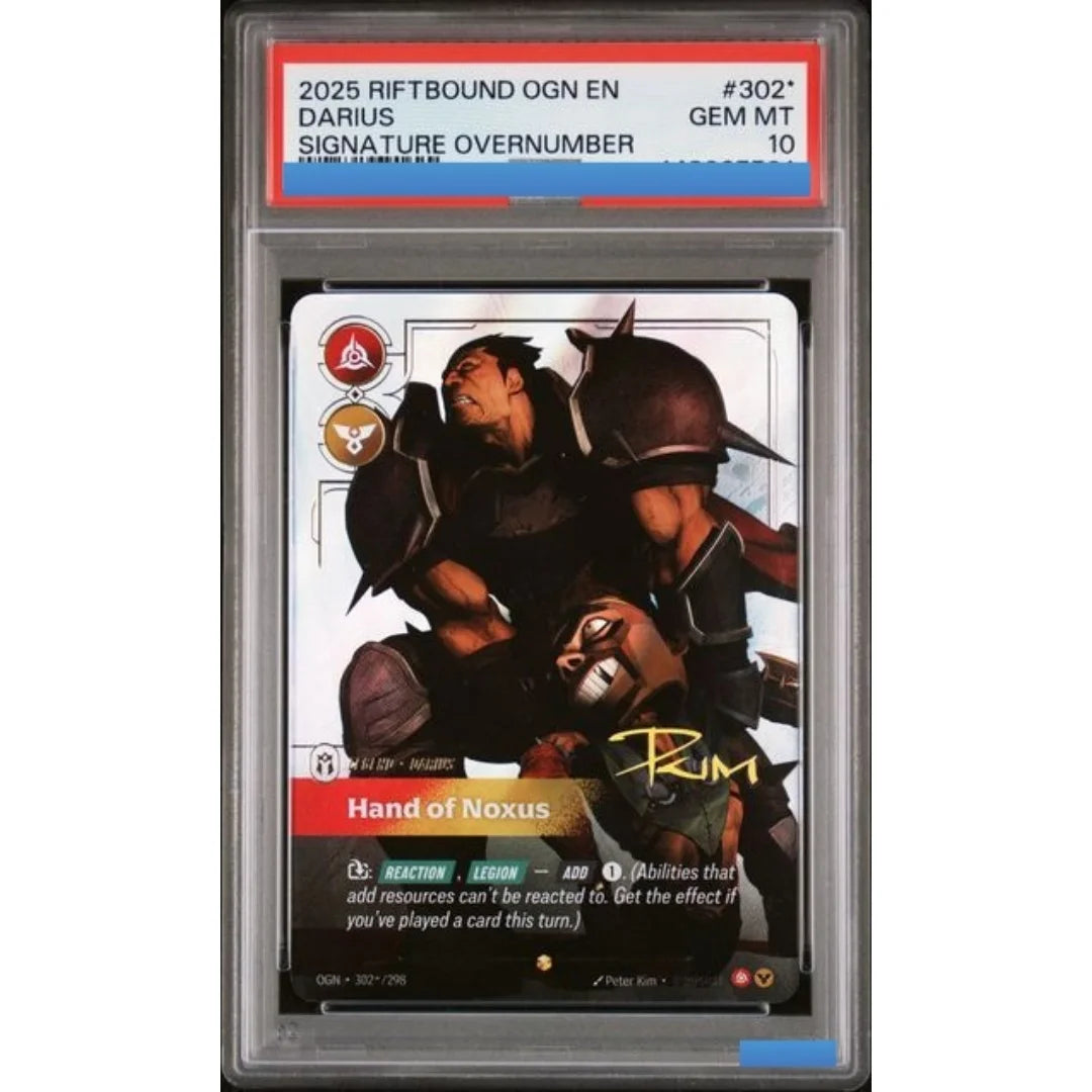 DIY RIFTBOUND LEAGUE OF LEGENDS OGN ORIGINS KAI'SA AHRI SETT SIGNATURE OVERNUMBER Authentication Grading 10 Collection Game Card