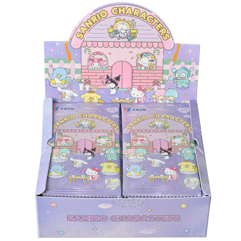 KABAO Original Anime Sanrio Family Kuromi Hello Kitty My Melody Shining Collectible Card Game Trading Card Toys