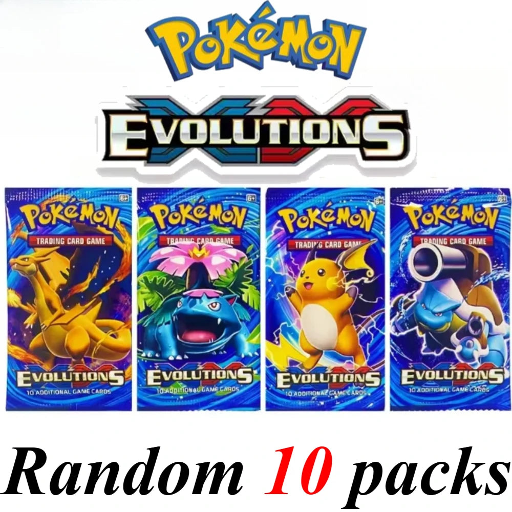 Pokémon  Cards 9+1 Per Pack TCG Mega Evolution Phantasmal Flames Booster Box Trading Card Game Collection Set English Pokemon