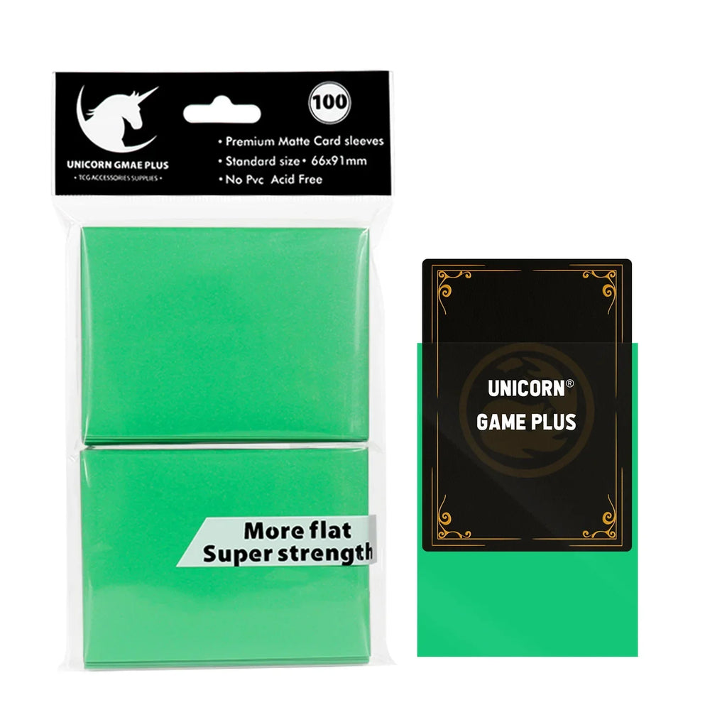 100PCS 66x91mm Matte Standard Size Card Sleeves TCG Trading Cards Protector For Tarot Shield Board Games Magical Cover PKM