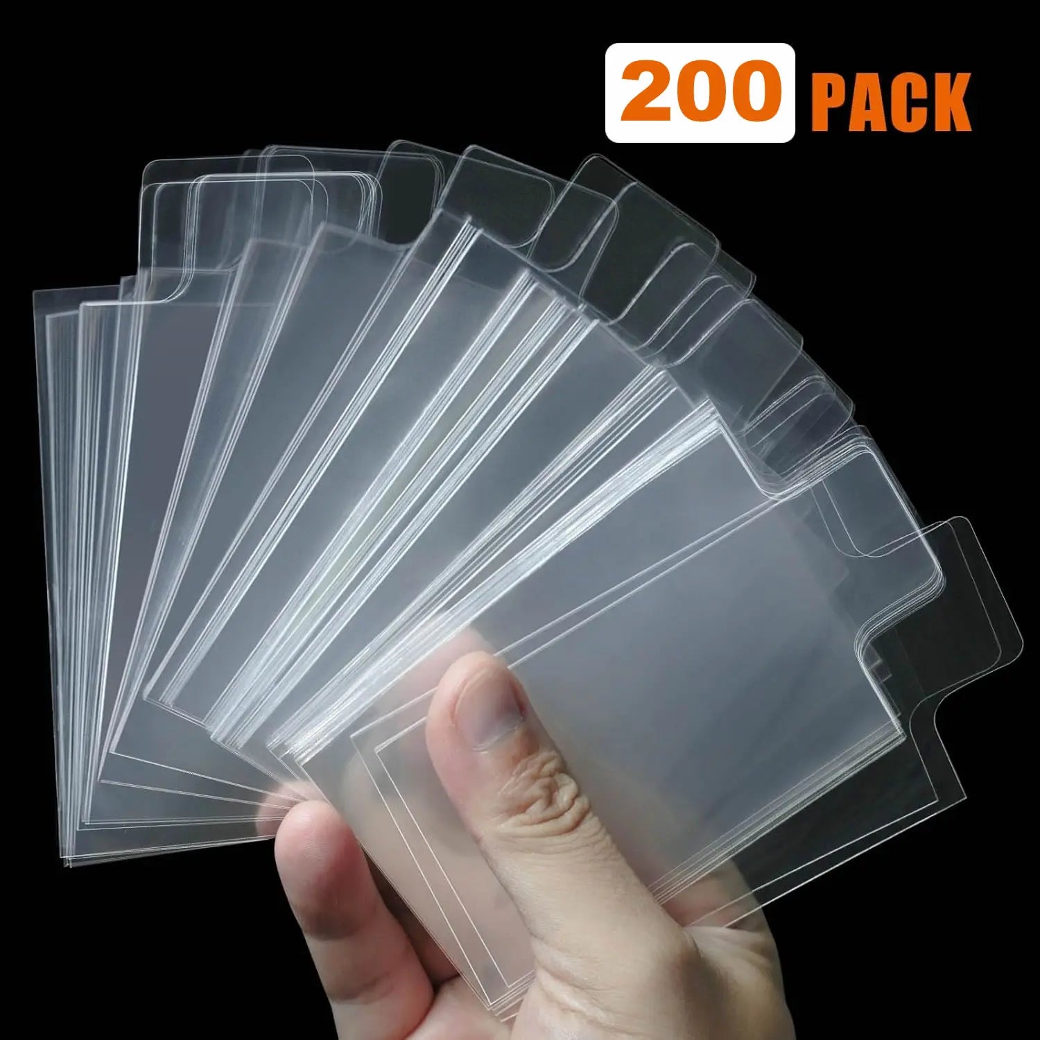 100-1000pcs 65*90mm Raised Type Card Sleeves Fit For Pokemon YuGiOh Game Cards Protector Trading Folder Transparent Case Holder