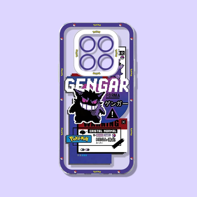 P-Pokemon Pokedex Gengar Case for Xiaomi Redmi 15 15C 14R 14C 13 13C 13X 12 12C 10 10A 10C A5 A4 A3 Pro Turbo 5 Max 4 3 4G 5G