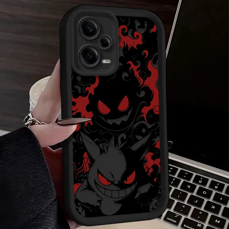 Cartoon Gengar P-Pokemon Case for Xiaomi Redmi Note 13 14 14S 12 11 Pro Plus 5G 12S 11S 10S 10 9 Redmi 14C 13C 12C 12 4G Cover
