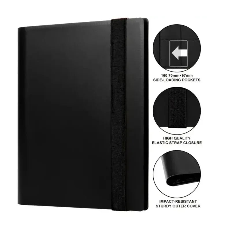 TCG Trading Card Binder with Loading Pockets - Album Display Holder for Yugioh MTG Game Cards Collection Storage Protector Book