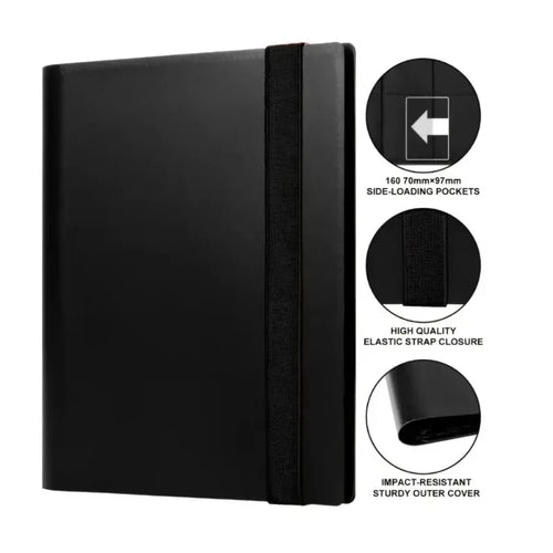TCG Trading Card Binder with Loading Pockets - Album Display Holder for Yugioh MTG Game Cards Collection Storage Protector Book