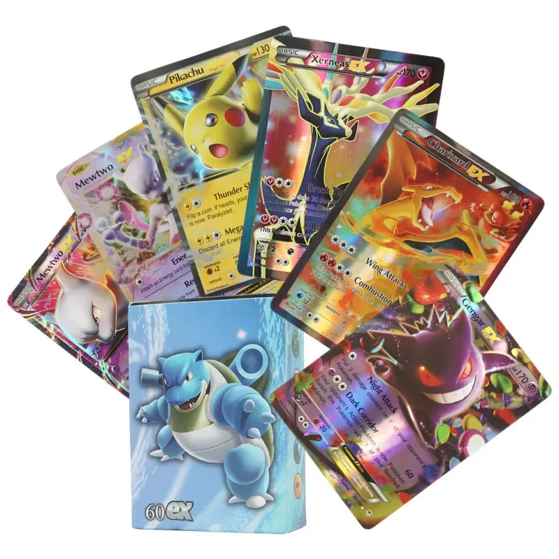 60/100Pcs English Pokemon Cards GX Tag Team Vmax EX Mega Shining Game Battle Carte Trading Collection Cards Toys Children Gifts