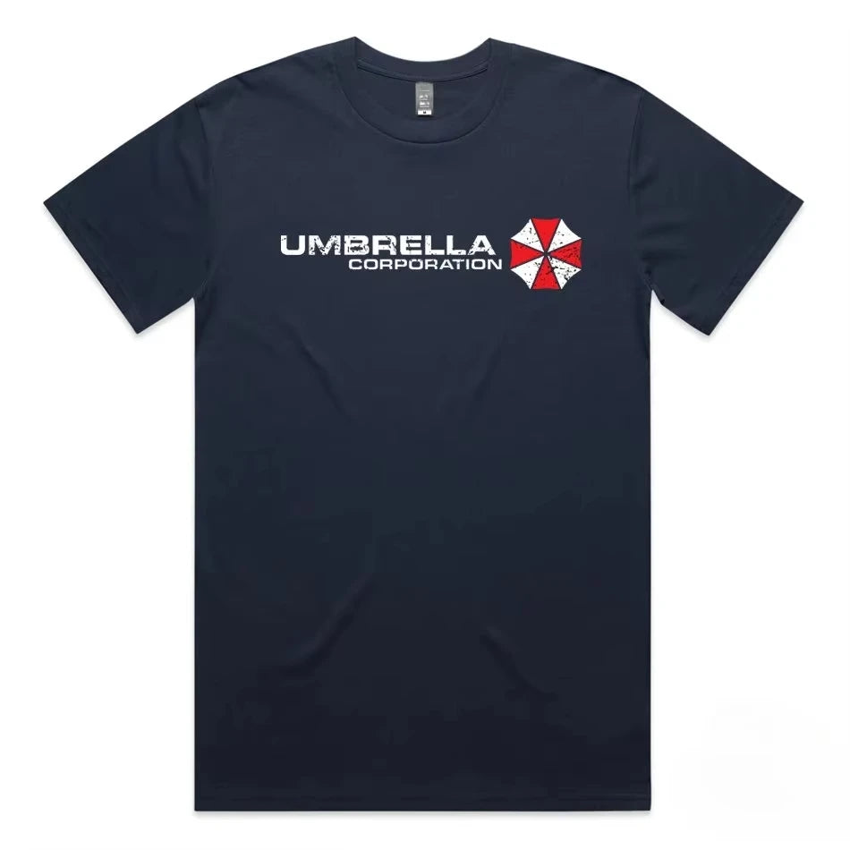 Resident Evil Umbrella Corporation logo graphics 100%Cotton unisex shirt 2026 Summer New Men's fashion Y2k Short sleeve Tshirt