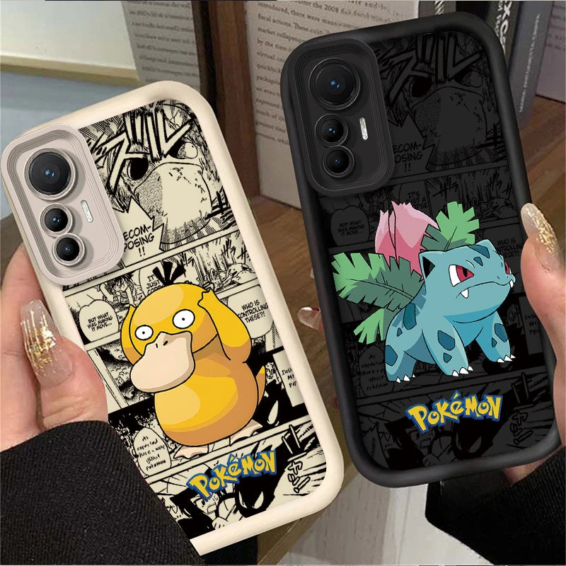 Cartoon P-Pokemon Phone Case for Xiaomi Poco F7 F6 F5 F4 F3 M5s C65 C75 C71 X7 X6 X5 X4 GT X3 NFC M7 M6 Pro 4G 5G Back Cover