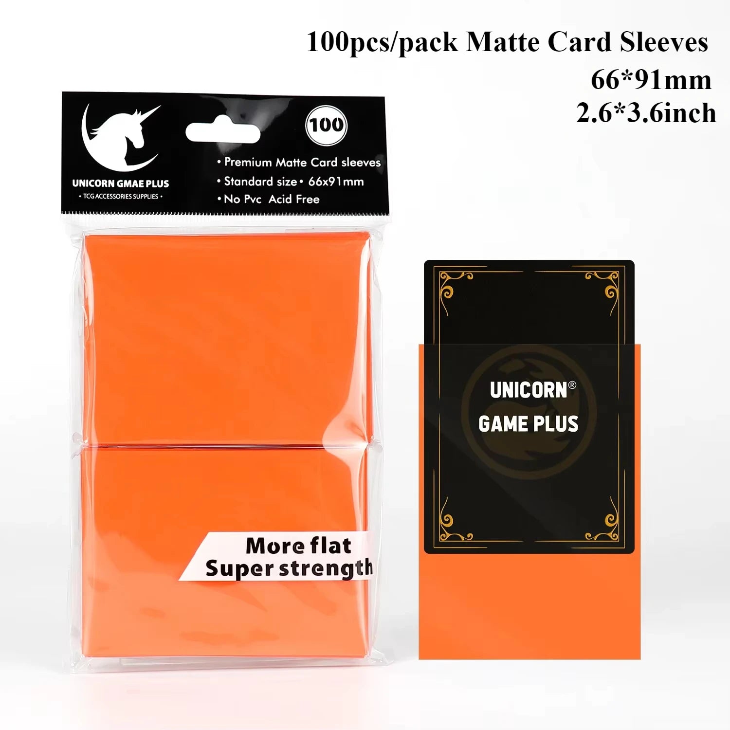 100PCS 66x91mm Matte Standard Size Card Sleeves TCG Trading Cards Protector For Tarot Shield Board Games Magical Cover PKM