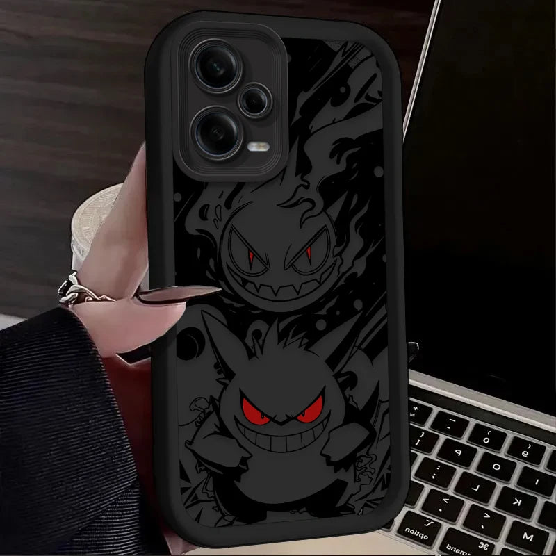 Cartoon Gengar P-Pokemon Case for Xiaomi Redmi Note 13 14 14S 12 11 Pro Plus 5G 12S 11S 10S 10 9 Redmi 14C 13C 12C 12 4G Cover