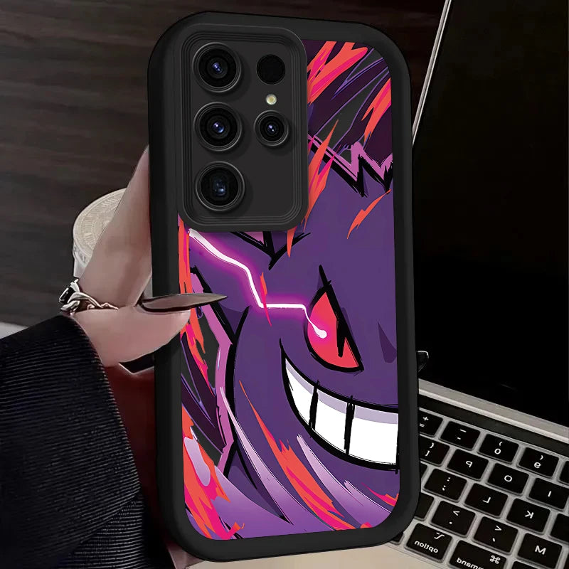 Cartoon P-Pokemon Phone Case For Samsung Galaxy S24 S25 S23 Ultra S22 S21 Plus FE A36 A56 A26 A16 A06 A15 A25 A35 A55 5G Cover