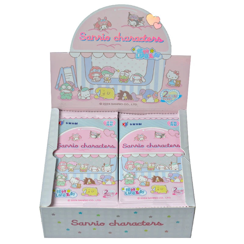 KABAO Original Anime Sanrio Family Kuromi Hello Kitty My Melody Shining Collectible Card Game Trading Card Toys