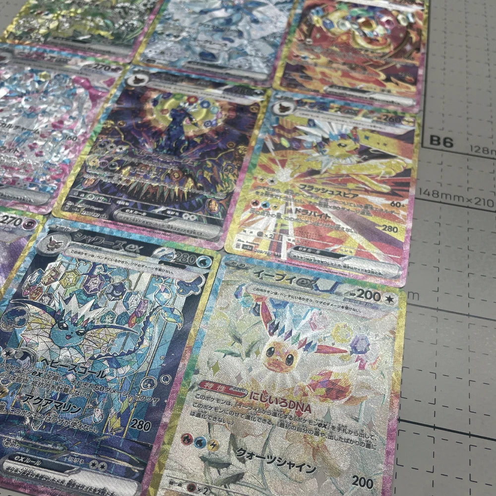 Anime Eeveelution Card Sv8 Eevee Umbreon Sylveon Leafeon Vaporeon  151 High Quality Trading PTCG Hobby Collectible Card Gift