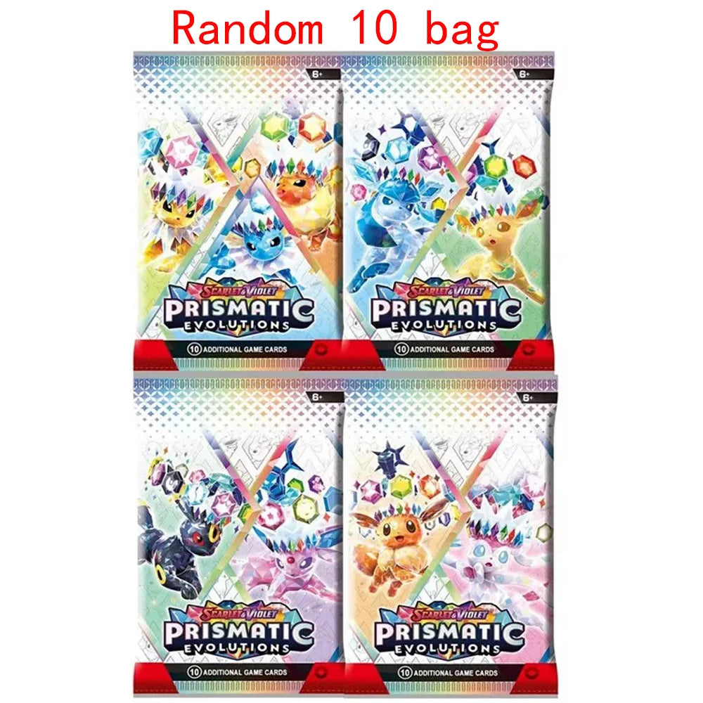 Pokemon Card 10/20 Pcs Prismatic 151 Evolutions English Booster Battle Pokemon Cards Battle Game Carte Trading Collection Cards