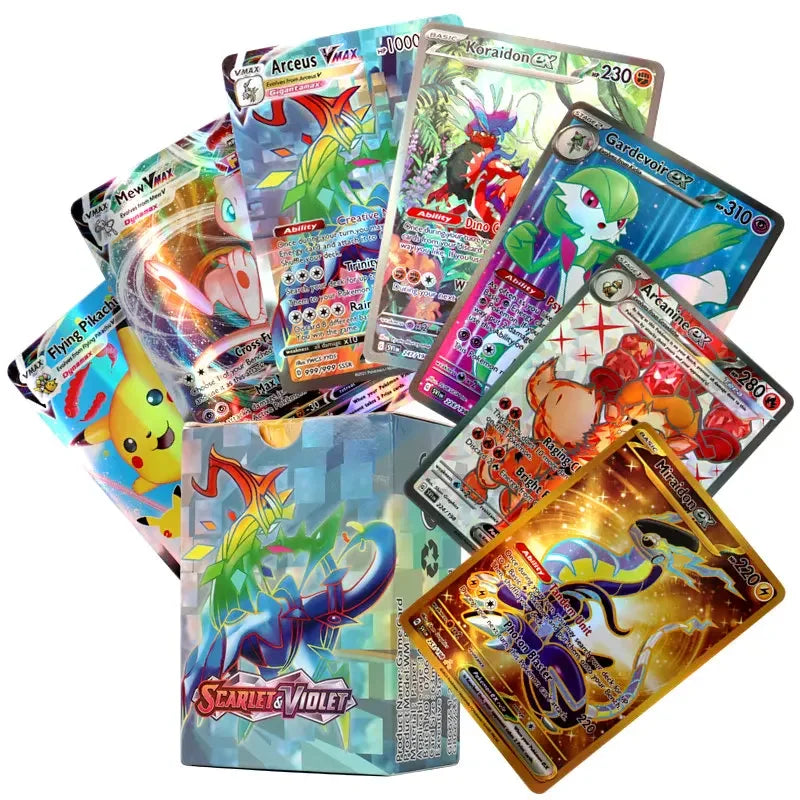 60/100Pcs English Pokemon Cards GX Tag Team Vmax EX Mega Shining Game Battle Carte Trading Collection Cards Toys Children Gifts
