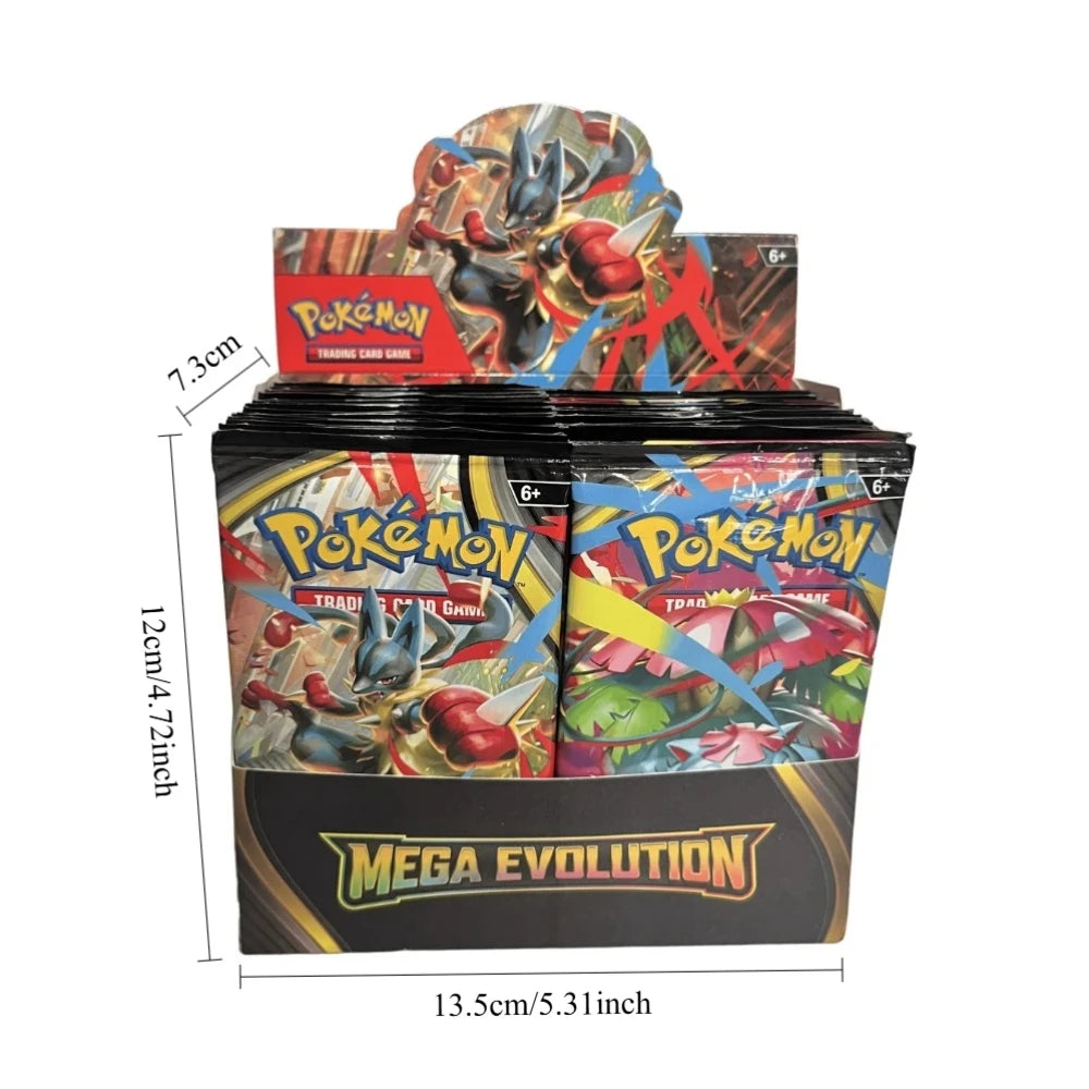 Pokémon  Cards 9+1 Per Pack TCG Mega Evolution Phantasmal Flames Booster Box Trading Card Game Collection Set English Pokemon