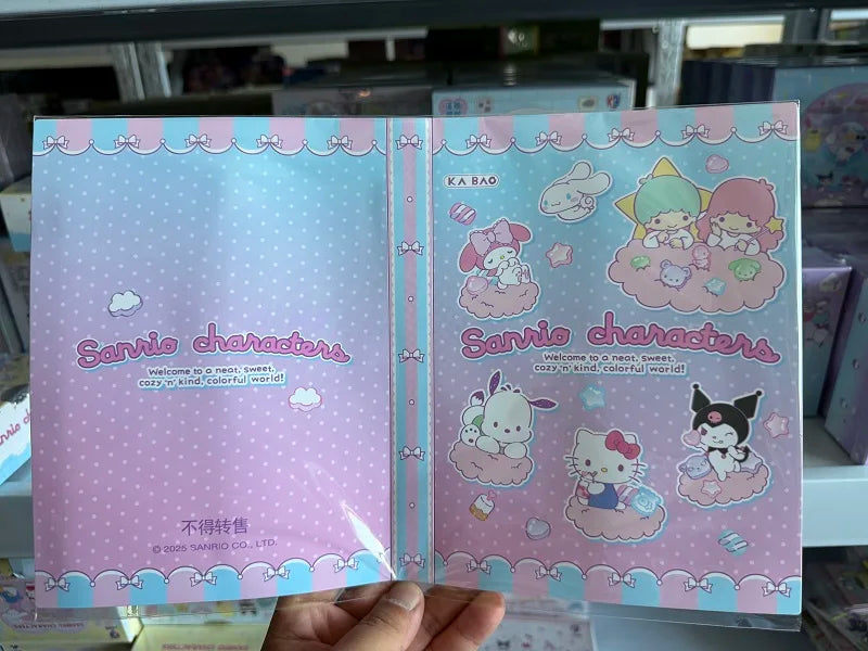 KABAO Original Anime Sanrio Family Kuromi Hello Kitty My Melody Shining Collectible Card Game Trading Card Toys