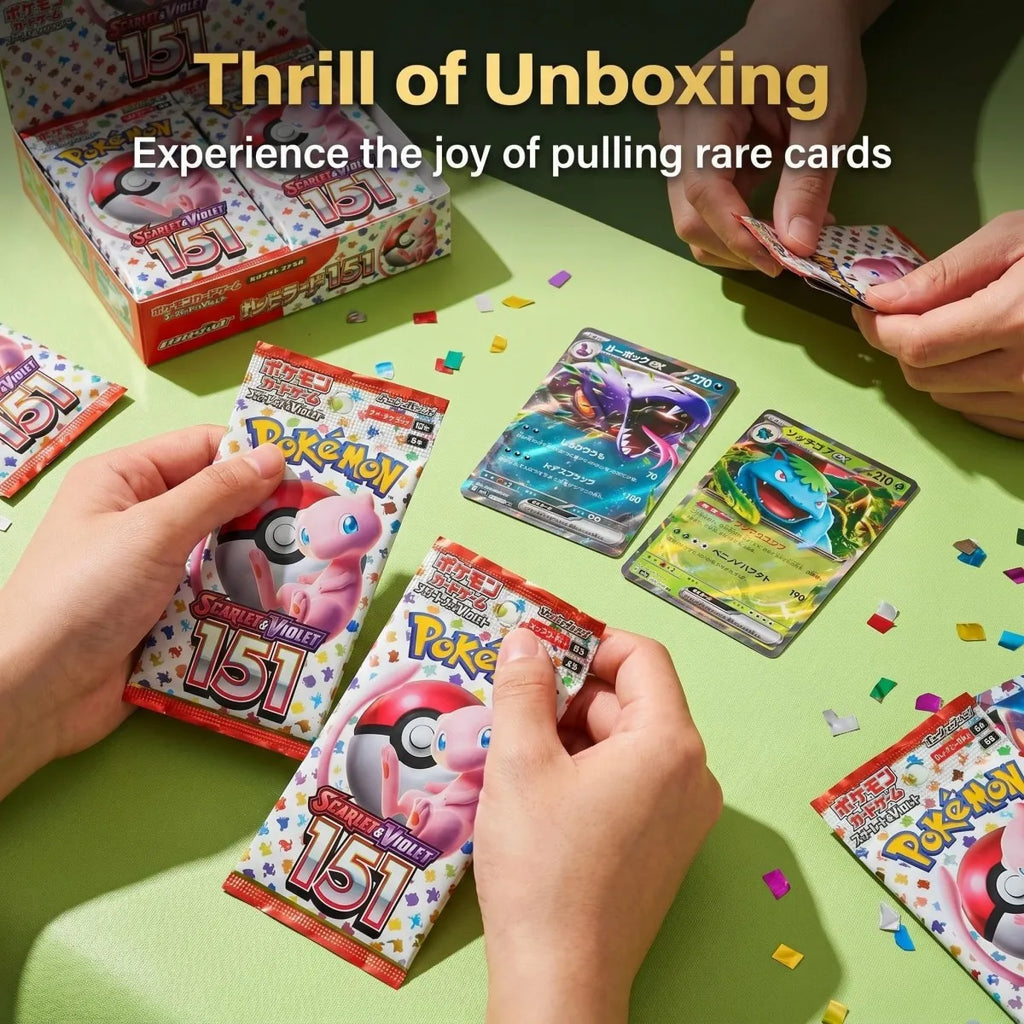 Pokemon Cards TCG 140/Box Scarlet Violet 151 Japan SV2a Sv11W Zekrom Version Classics Expansion Booster Box Trade Card Kid Gifts