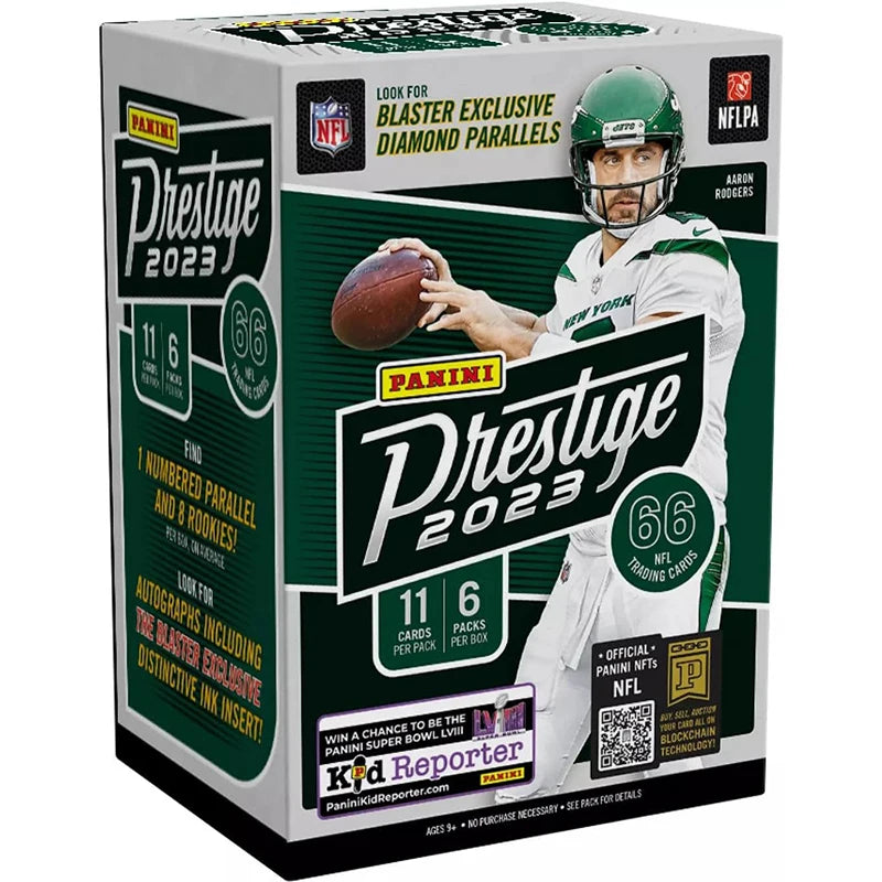 PANINI Limited Scale Score NFL Blaster Box “Seek” Edition Featuring Exclusive Signature Parallel Chase Cards Gift for Boys & Men