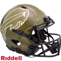 Buffalo Bills Helmet Riddell Authentic Full Size Speed Style Salute To Service 2022