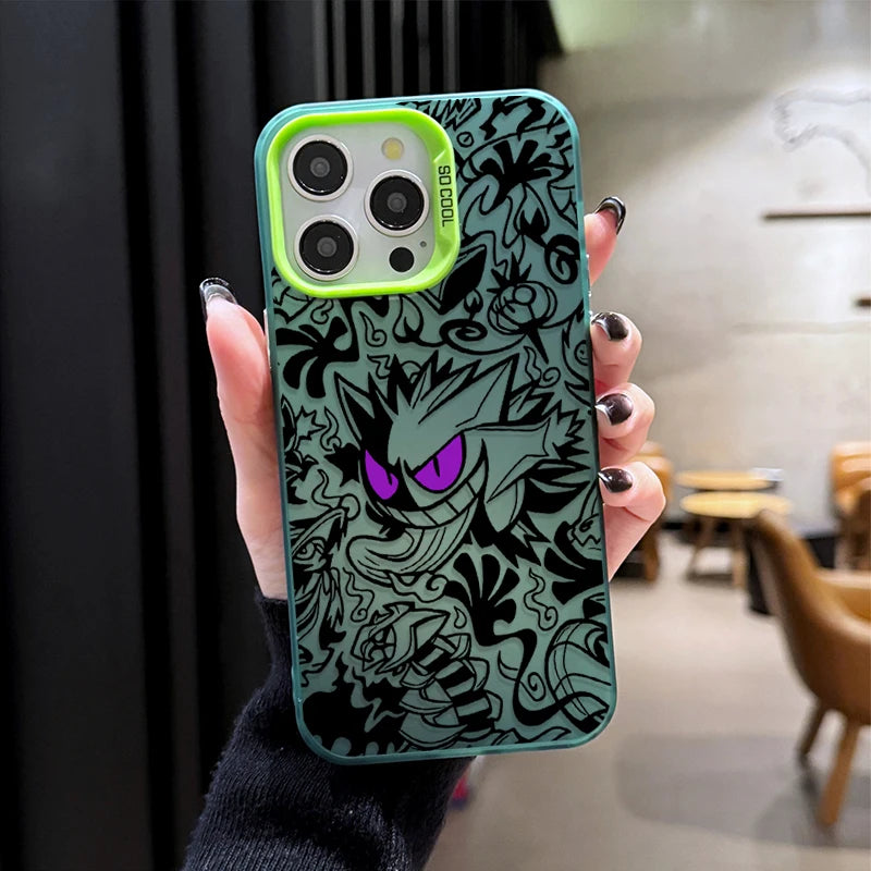 Prank Gengar P-Pokemon Plating Phone Case for Samsung Galaxy S25 Edge S24 S23 S22 S21 S20 Ultra Plus FE A56 A36 A26 Cover