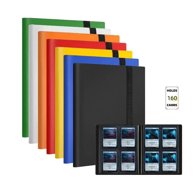 TCG Trading Card Binder with Loading Pockets - Album Display Holder for Yugioh MTG Game Cards Collection Storage Protector Book