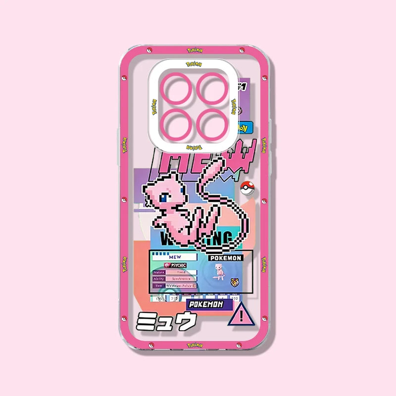 P-Pokemon Pokedex Gengar Case for Xiaomi Redmi 15 15C 14R 14C 13 13C 13X 12 12C 10 10A 10C A5 A4 A3 Pro Turbo 5 Max 4 3 4G 5G